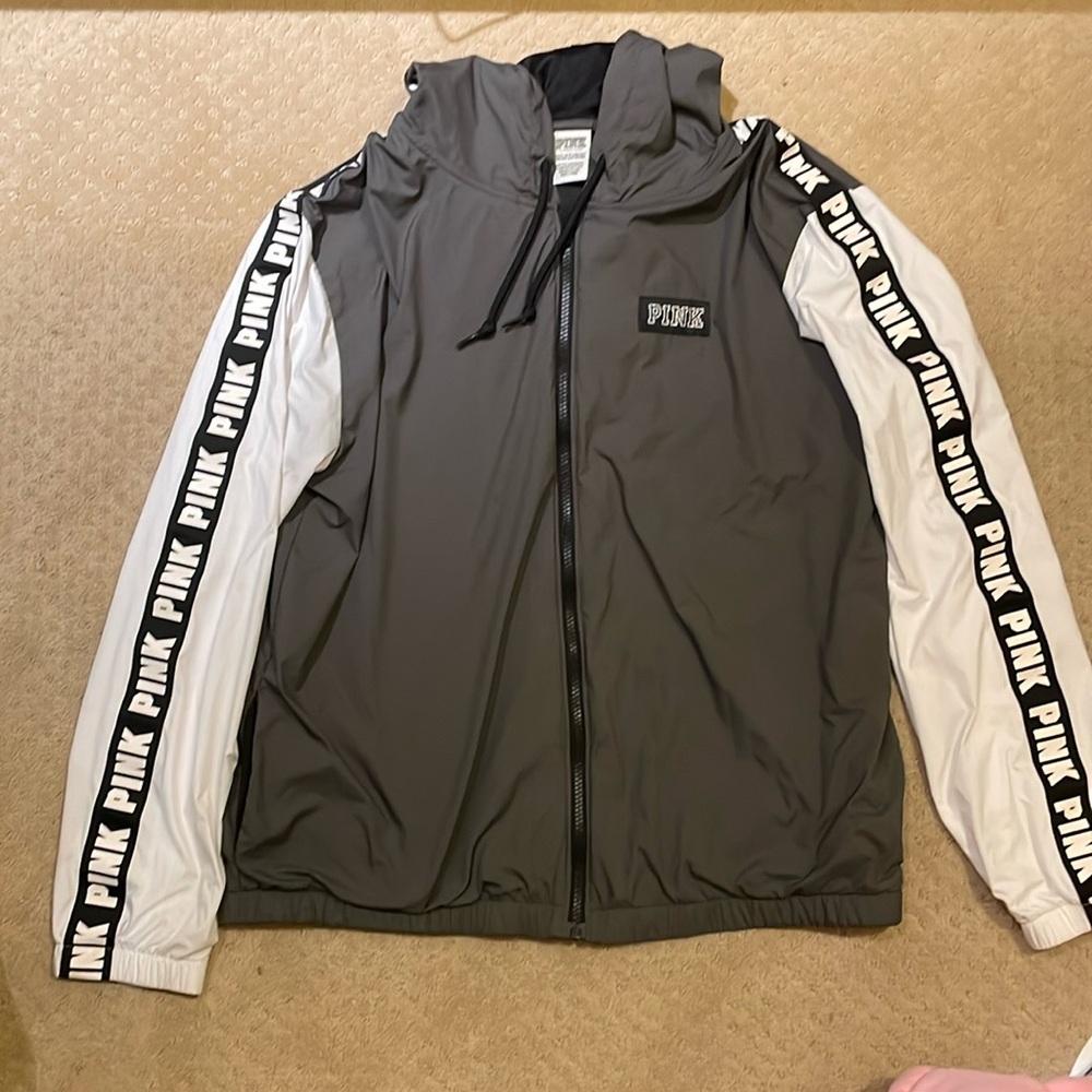 Grey Windbreaker from PINK